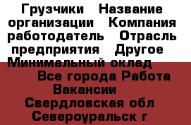 Грузчики › Название организации ­ Компания-работодатель › Отрасль предприятия ­ Другое › Минимальный оклад ­ 18 000 - Все города Работа » Вакансии   . Свердловская обл.,Североуральск г.